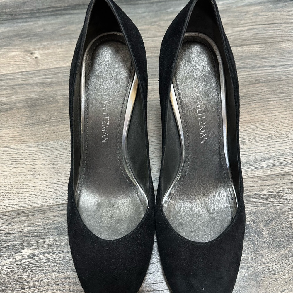 Stuart Weitzman Black suede Women's Shoes